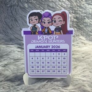Kpop Demon Hunters Mini Desktop 2026 Calendar